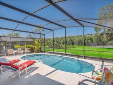 Spacious Pool Area and Game Room, Quiet Location Close to Disney #6LB73