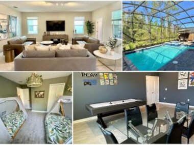 Amazing 6br w pvt pool game room near Disney